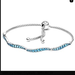 Pandora retired wave bolo bracelet